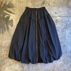 画像1: FRONT ZIP 2BELT DESIGN BALLOON LONG SKIRT / W25~W34 (1)