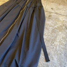 画像5: FRONT ZIP 2BELT DESIGN BALLOON LONG SKIRT / W25~W34 (5)