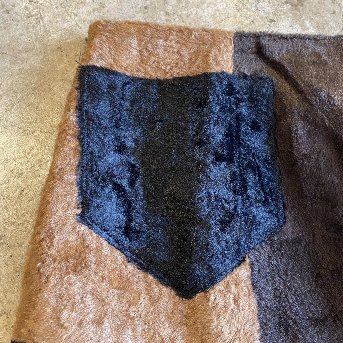 画像11: BLOCK COLOR DESIGN VELVET FLARE PANTS / W26 (11)