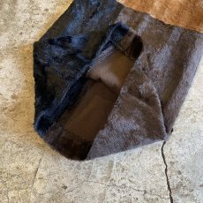 画像9: BLOCK COLOR DESIGN VELVET FLARE PANTS / W26 (9)