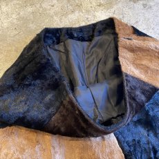 画像6: BLOCK COLOR DESIGN VELVET FLARE PANTS / W26 (6)