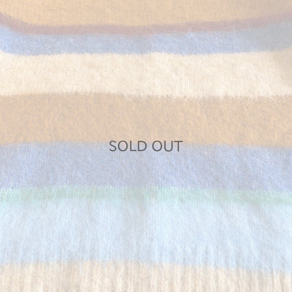 画像4: MULTI BORDER COLOR DESIGN KNIT SWEATER / Ladies L (4)