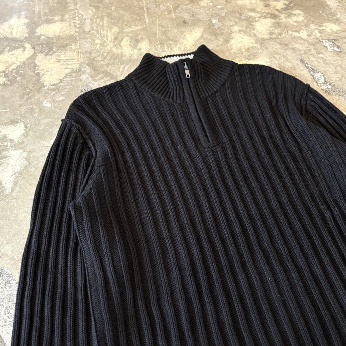 画像3: "NAUTICA JEANS" HALF ZIP COTTON KNIT SWEATER / Mens L (3)