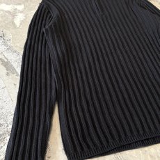 画像5: "NAUTICA JEANS" HALF ZIP COTTON KNIT SWEATER / Mens L (5)