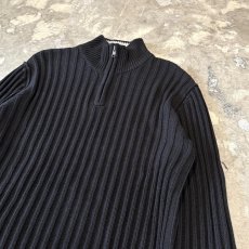 画像4: "NAUTICA JEANS" HALF ZIP COTTON KNIT SWEATER / Mens L (4)