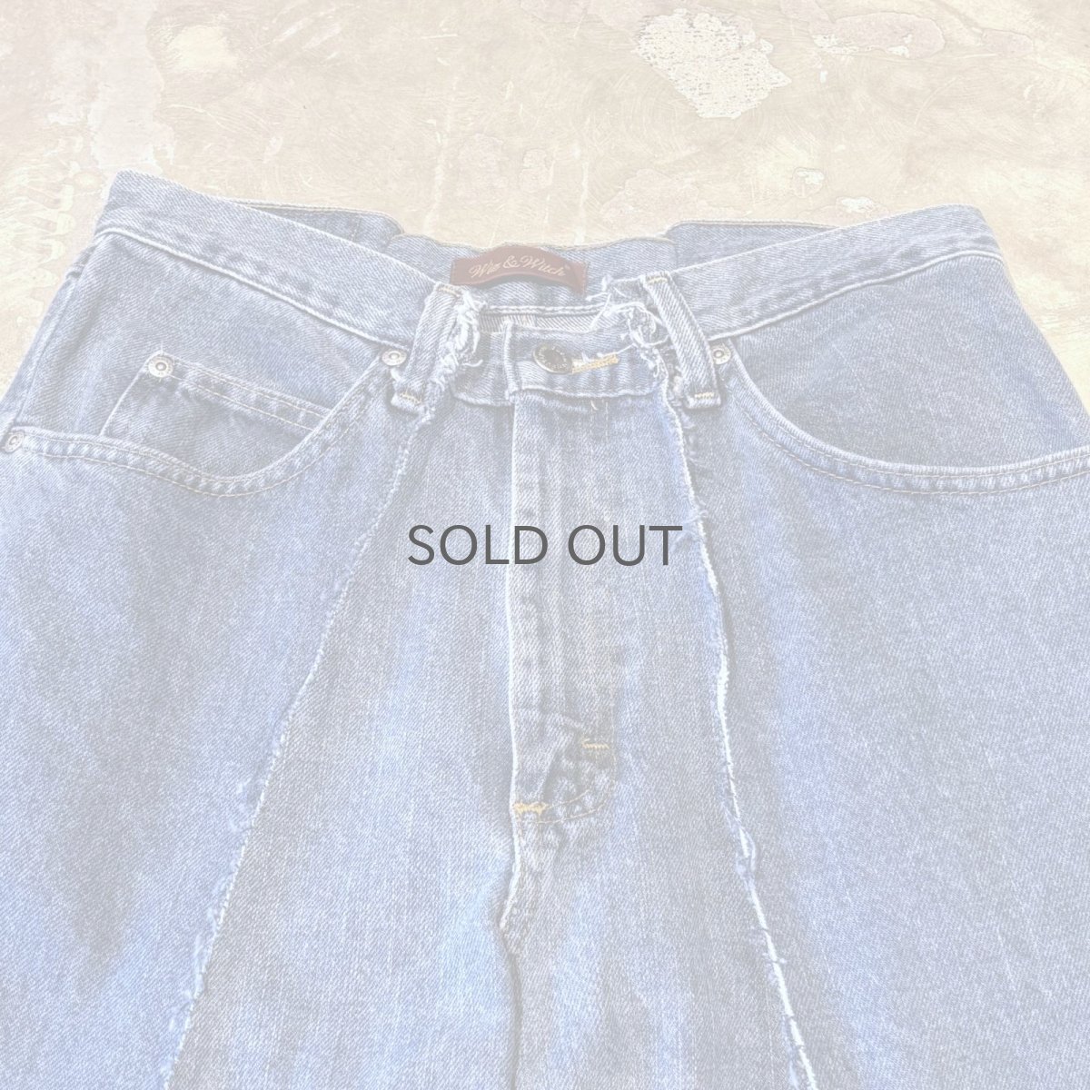 画像10: 【Wiz&Witch】"UNITED" TWINS WIDE DENIM PANTS / W31 (10)