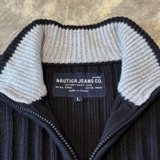 画像10: "NAUTICA JEANS" HALF ZIP COTTON KNIT SWEATER / Mens L (10)