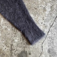 画像6: GRAY COLOR DESIGN SLEEVE MOHAIR KNIT SWEATER / Ladies L (6)