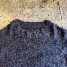 画像8: GRAY COLOR DESIGN SLEEVE MOHAIR KNIT SWEATER / Ladies L (8)