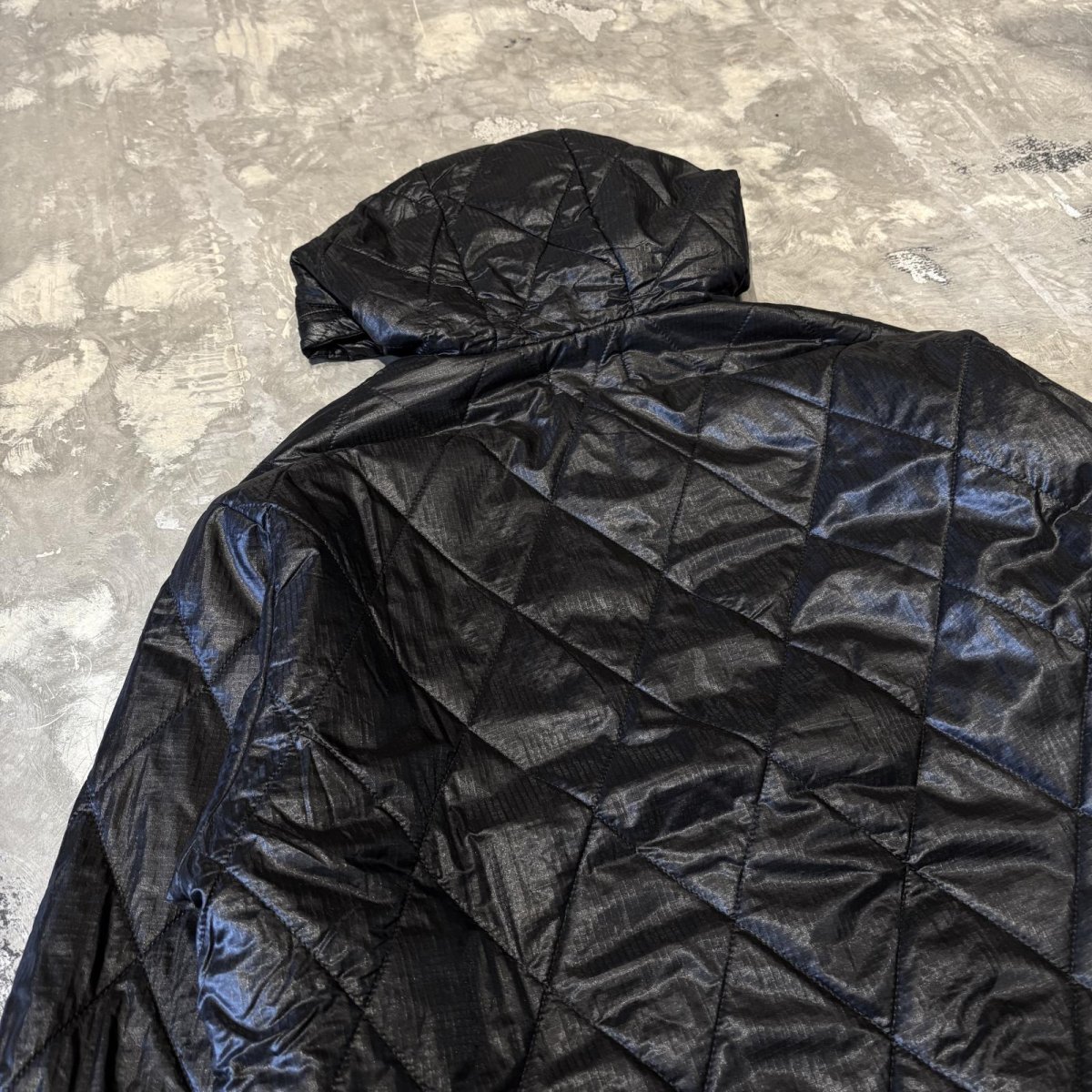 画像9: 【WONDERGROUND】NYLON QUILTING ANORAK PARKA / BLACK / OS (9)