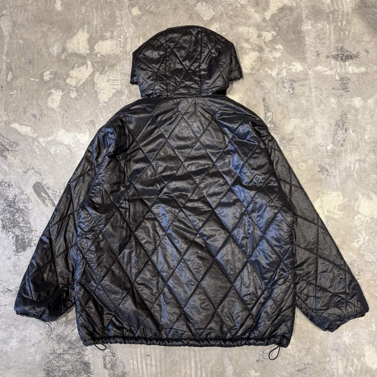 画像2: 【WONDERGROUND】NYLON QUILTING ANORAK PARKA / BLACK / OS (2)