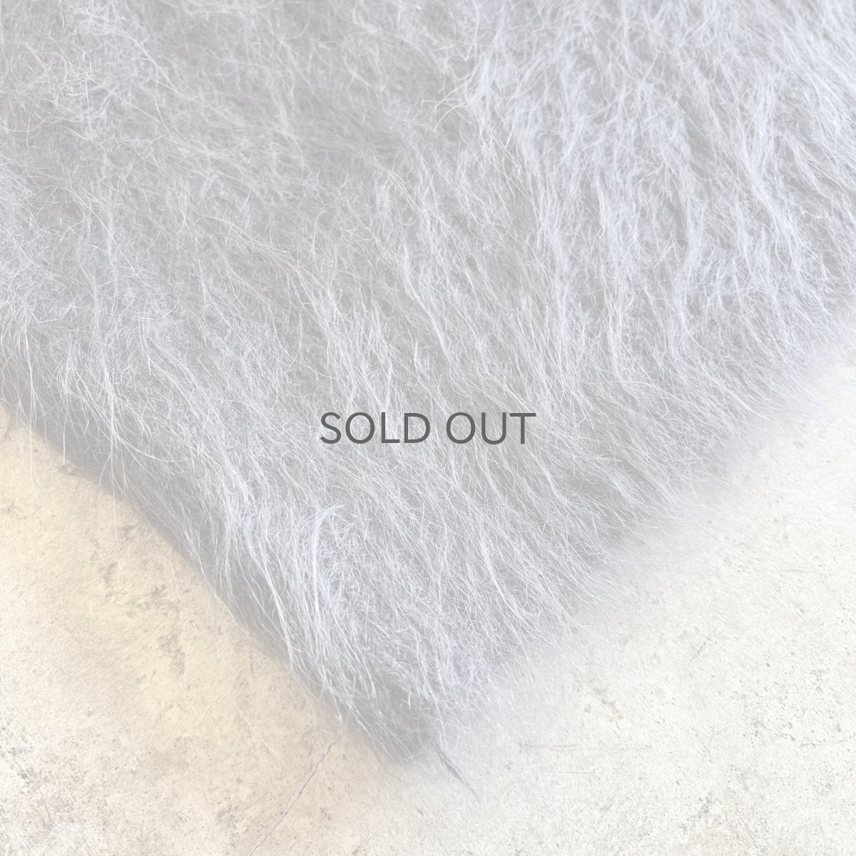 画像3: GRAY COLOR DESIGN SLEEVE MOHAIR KNIT SWEATER / Ladies L (3)