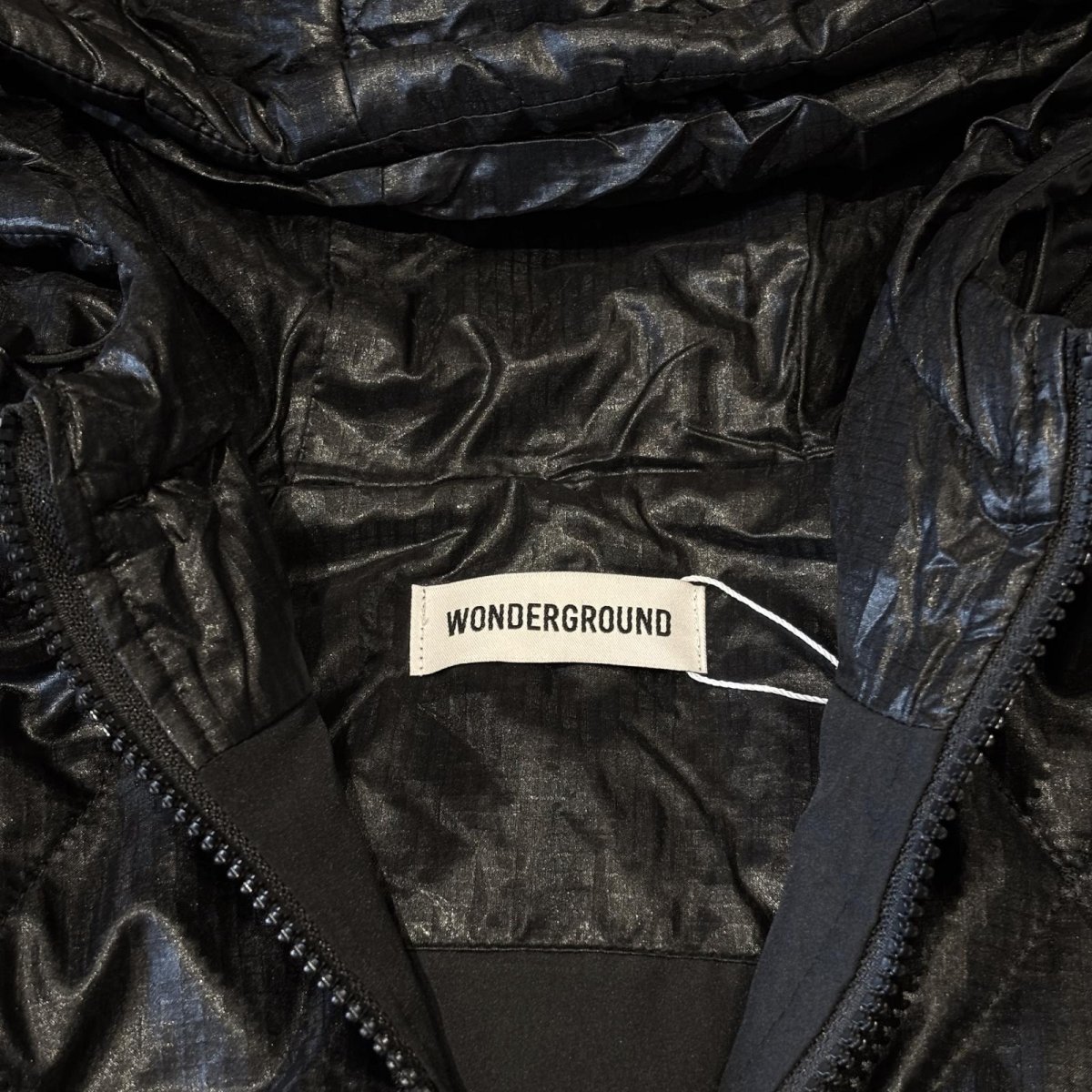 画像10: 【WONDERGROUND】NYLON QUILTING ANORAK PARKA / BLACK / OS (10)
