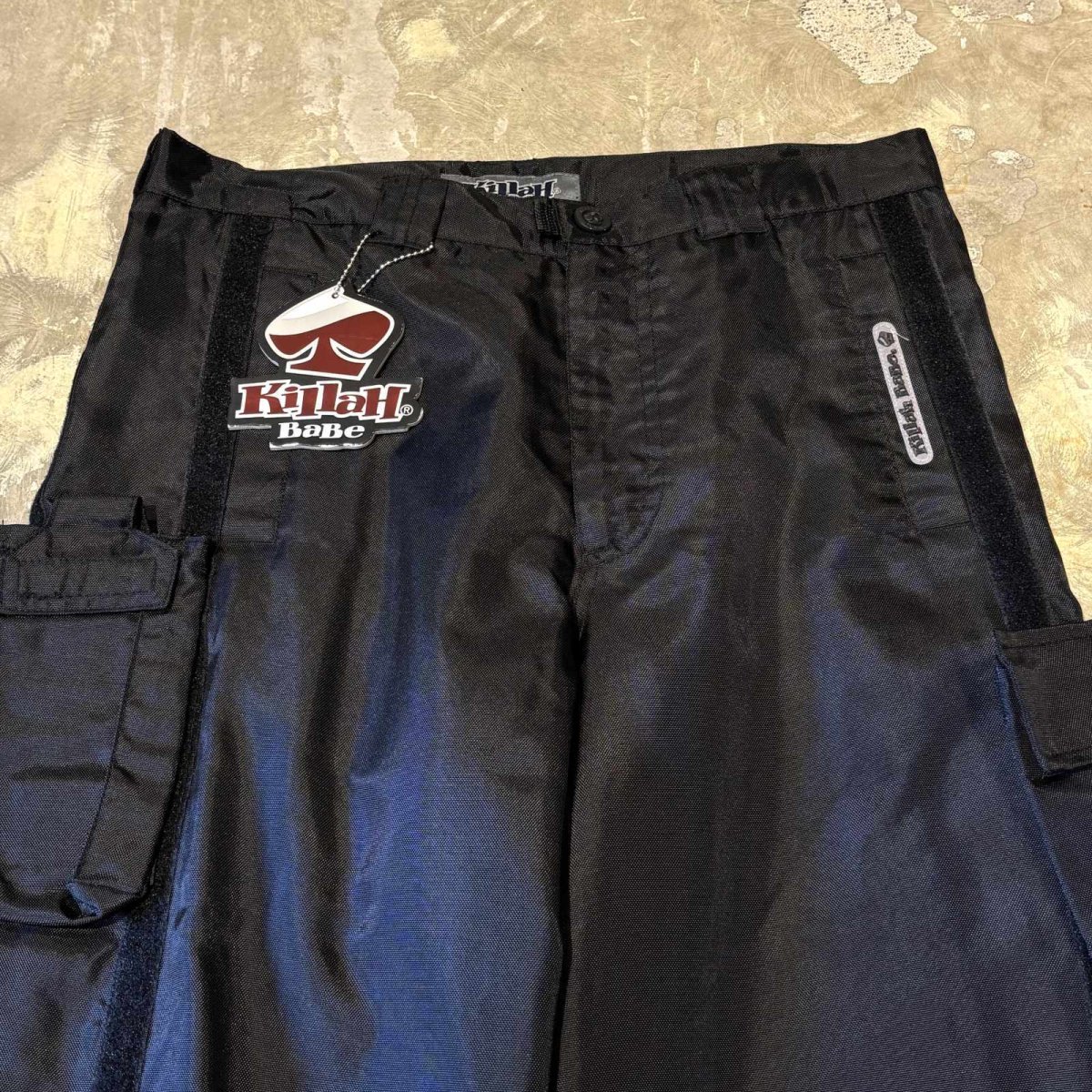 画像10: "KILLAH BABE" SIDE LINE DETACHABLE POCKET NYLON PANTS / W30 (10)