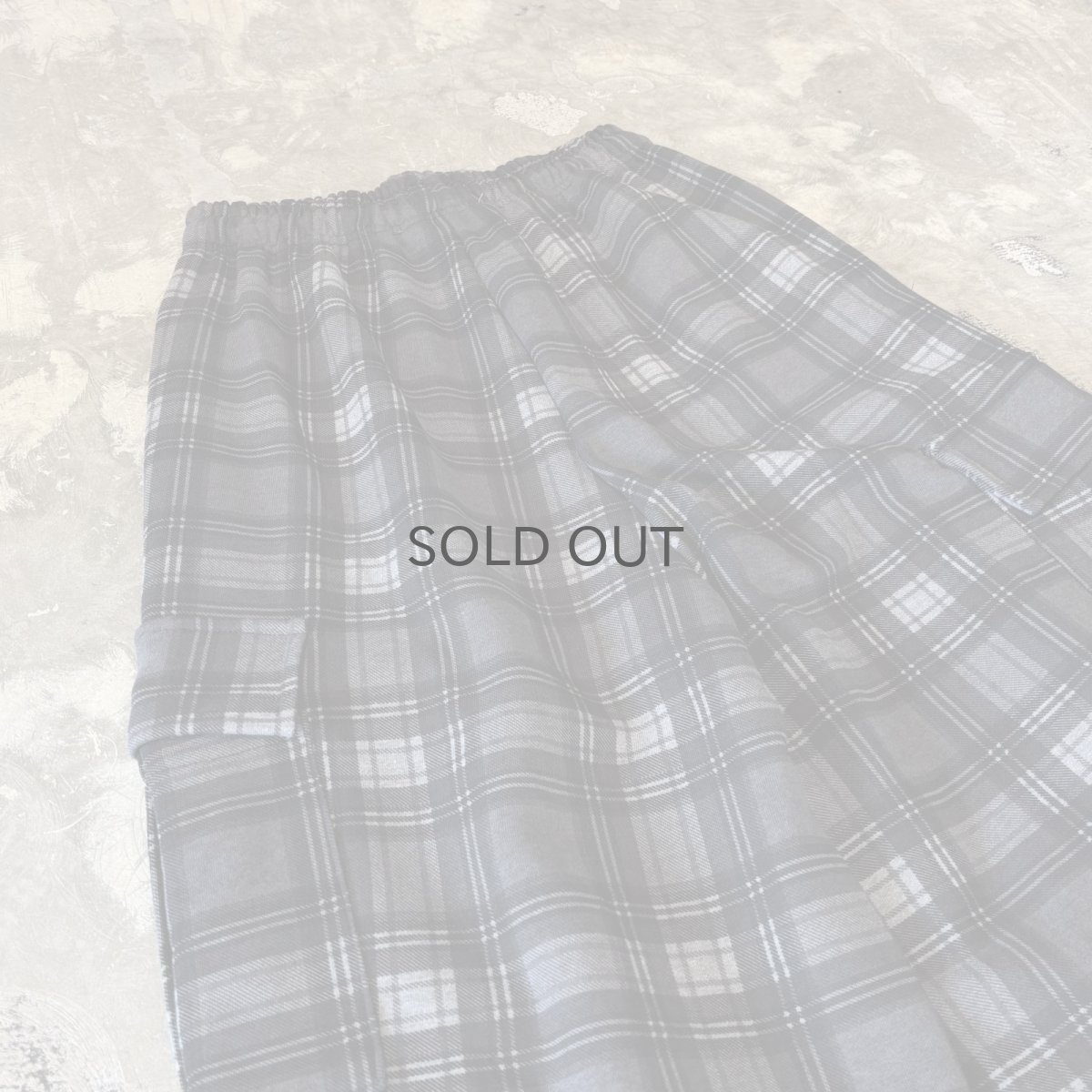 画像9: 【WONDERGROUND】ALL OVER CHECK PATTERN CARGO PANTS / OS (9)