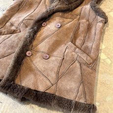 画像6: BROWN COLOR SUEDE LEATHER×BOA SWITCHED VEST / Mens XL (6)