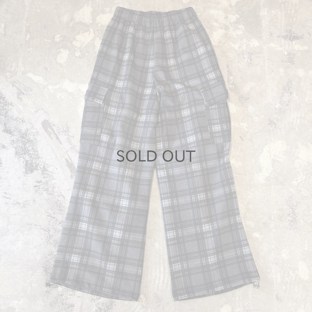 画像2: 【WONDERGROUND】ALL OVER CHECK PATTERN CARGO PANTS / OS (2)
