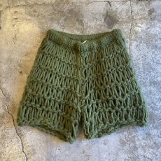 画像1: HAND KNIT CROCHET DESIGN LAYERED PANTS / FREE~W37 / MADE IN ITALY (1)