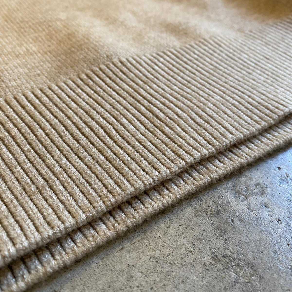 画像12: HALF ZIP POINT RIB DESIGN KNIT SWEATER / Ladies M (12)