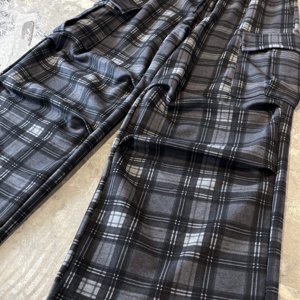 画像6: 【WONDERGROUND】ALL OVER CHECK PATTERN CARGO PANTS / OS (6)