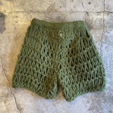 画像2: HAND KNIT CROCHET DESIGN LAYERED PANTS / FREE~W37 / MADE IN ITALY (2)