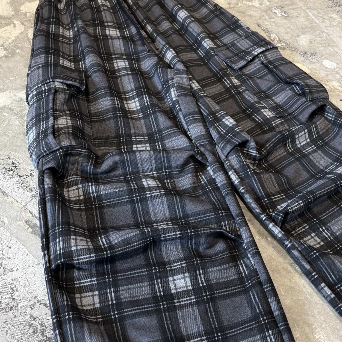 画像5: 【WONDERGROUND】ALL OVER CHECK PATTERN CARGO PANTS / OS (5)