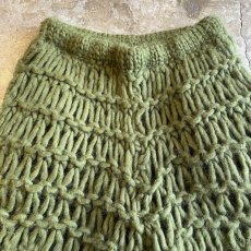 画像8: HAND KNIT CROCHET DESIGN LAYERED PANTS / FREE~W37 / MADE IN ITALY (8)