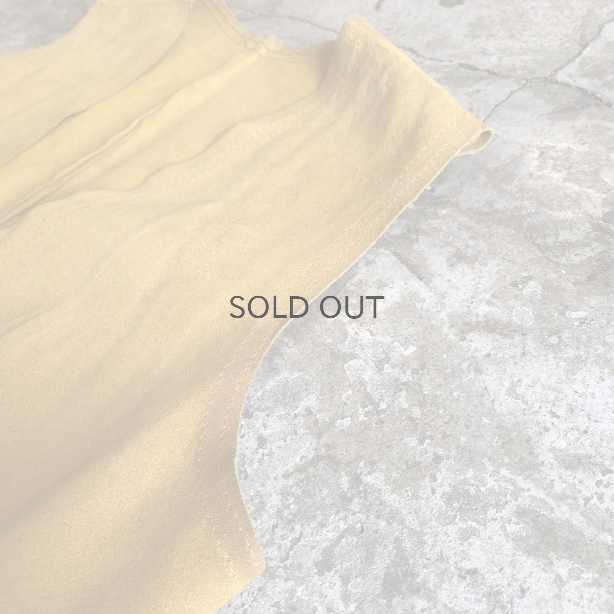 画像9: SUEDE LEATHER FRINGE POINT BEADS DESIGN VEST / Ladies M~L (9)