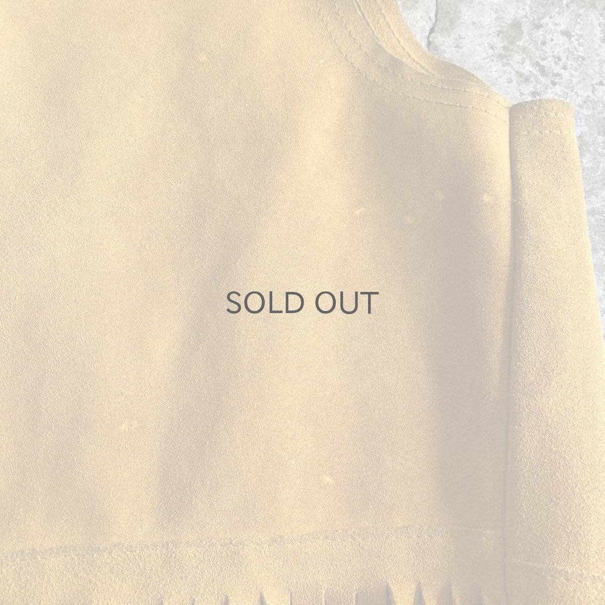 画像11: SUEDE LEATHER FRINGE POINT BEADS DESIGN VEST / Ladies M~L (11)