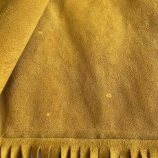 画像8: SUEDE LEATHER FRINGE POINT BEADS DESIGN VEST / Ladies M~L (8)