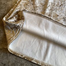 画像6: BEIGE COLOR VELVET LONG SKIRT / W26~W33 (6)