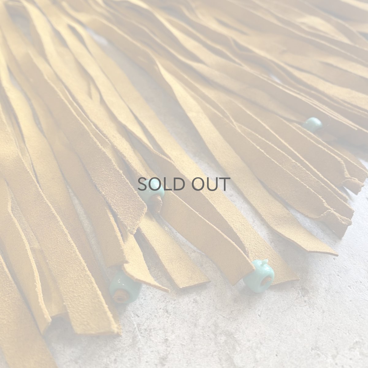 画像13: SUEDE LEATHER FRINGE POINT BEADS DESIGN VEST / Ladies M~L (13)