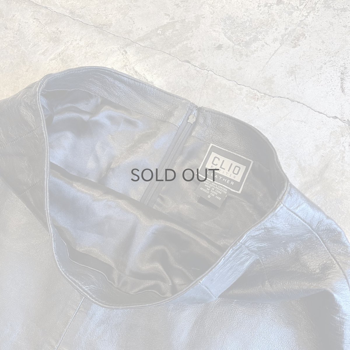 画像7: REAL LEATHER MINI DESIGN SKIRT / W29(8) (7)