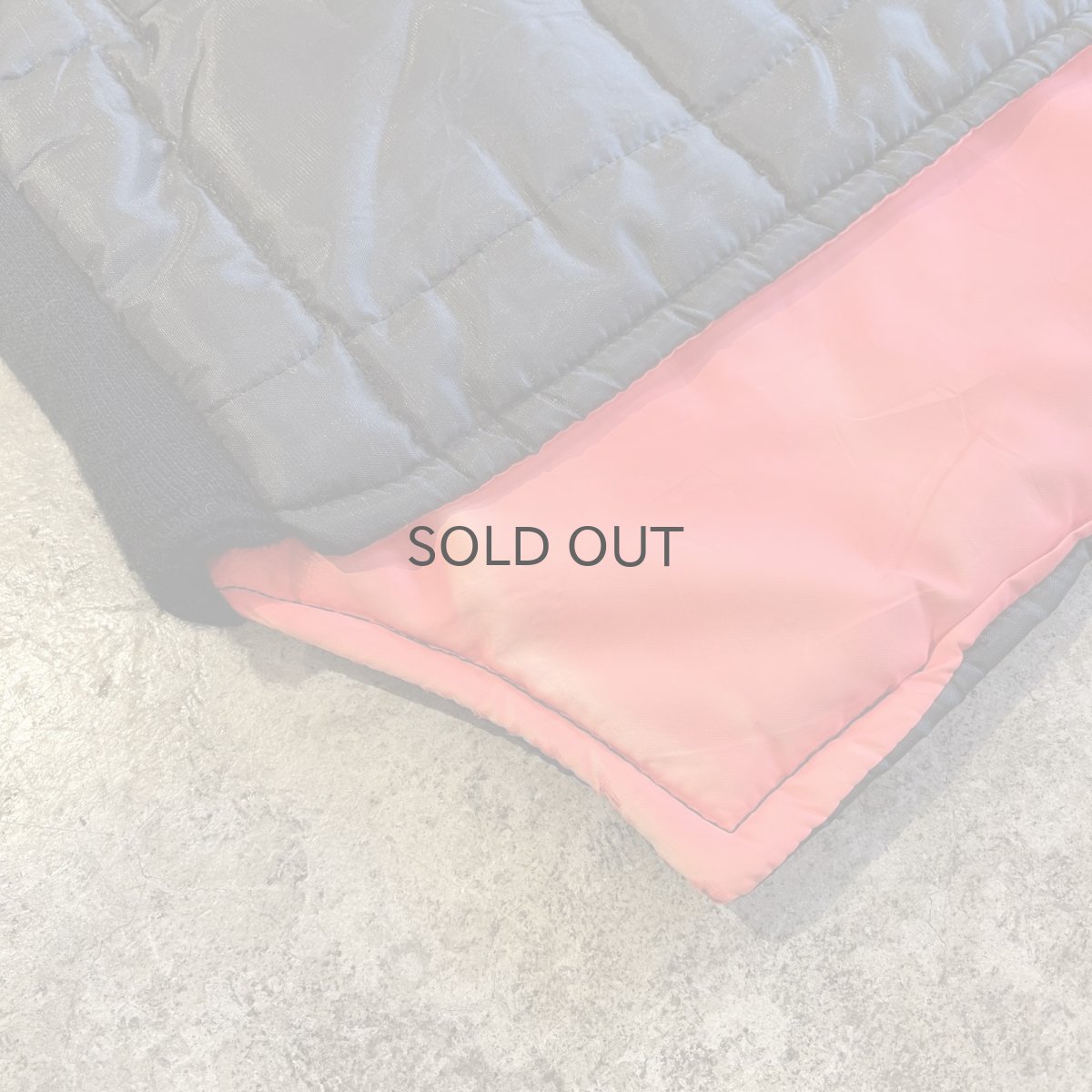 画像4: BLACK×ORANGE REVERSIBLE DESIGN QUILTING VEST / Ladies L (4)