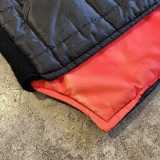 画像4: BLACK×ORANGE REVERSIBLE DESIGN QUILTING VEST / Ladies L (4)