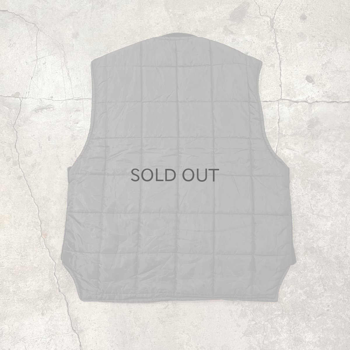 画像2: BLACK×ORANGE REVERSIBLE DESIGN QUILTING VEST / Ladies L (2)