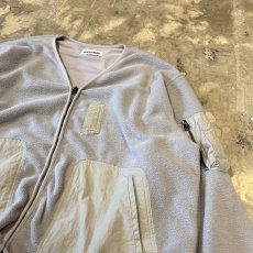 画像4: 【WONDERGROUND】NYLON POCKET SWITCHED ZIP UP FLEECE / GREY / OS (4)