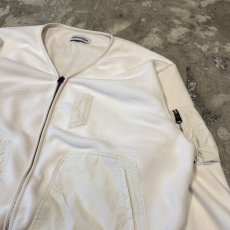 画像4: 【WONDERGROUND】NYLON POCKET SWITCHED ZIP UP FLEECE / WHITE / OS (4)