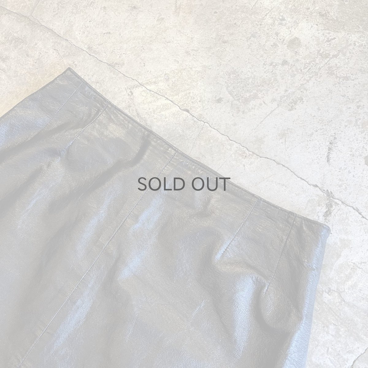 画像6: REAL LEATHER MINI DESIGN SKIRT / W29(8) (6)