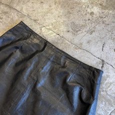 画像6: REAL LEATHER MINI DESIGN SKIRT / W29(8) (6)