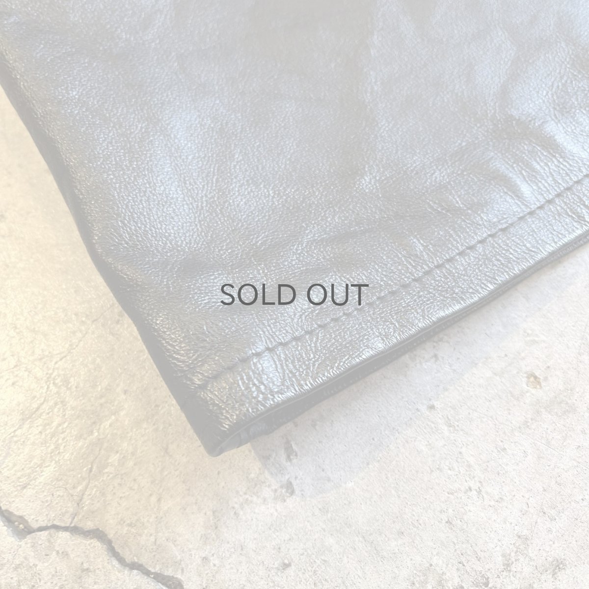 画像4: REAL LEATHER MINI DESIGN SKIRT / W29(8) (4)