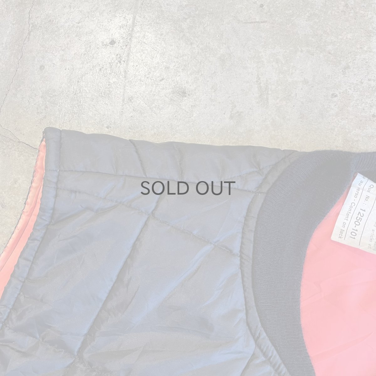 画像7: BLACK×ORANGE REVERSIBLE DESIGN QUILTING VEST / Ladies L (7)