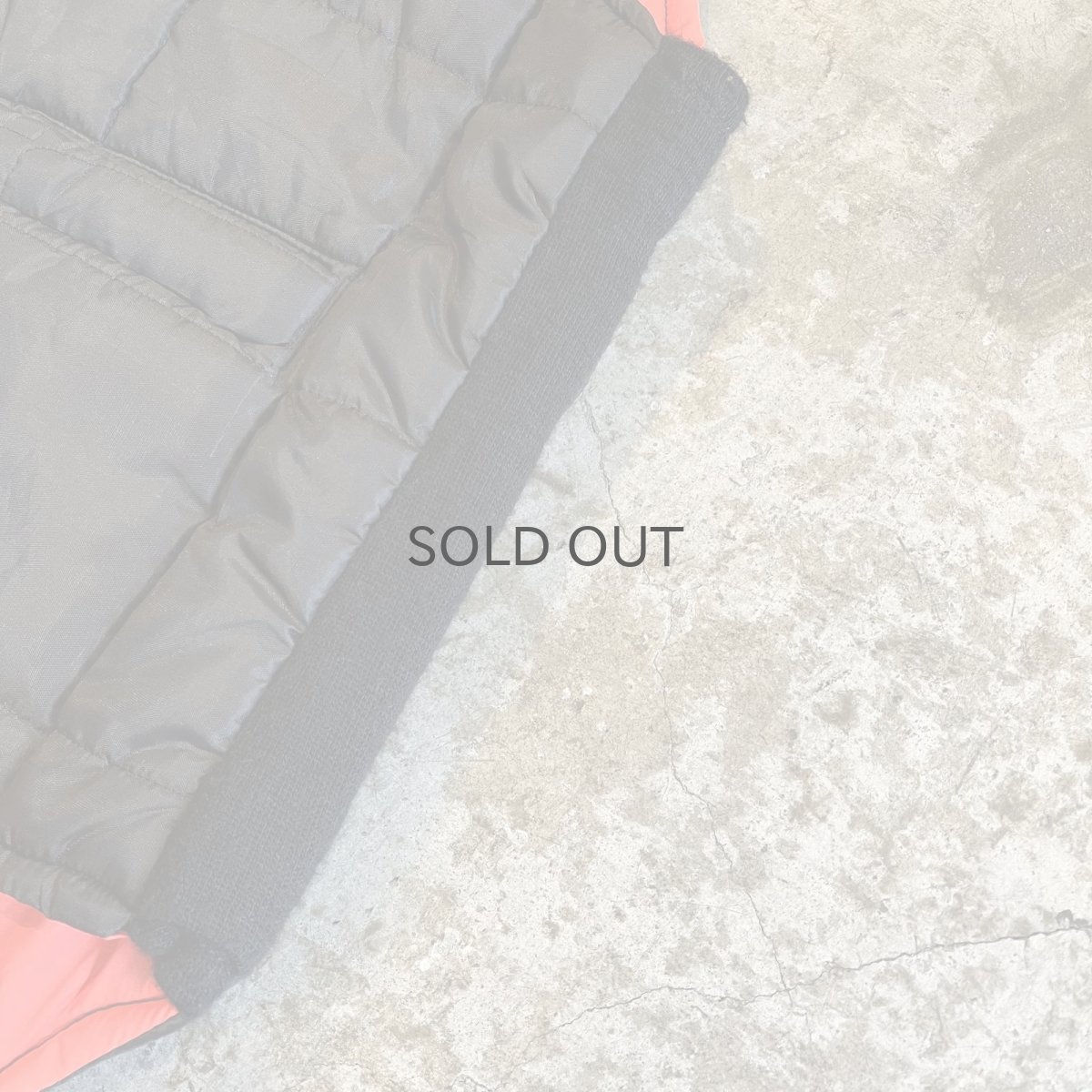 画像9: BLACK×ORANGE REVERSIBLE DESIGN QUILTING VEST / Ladies L (9)