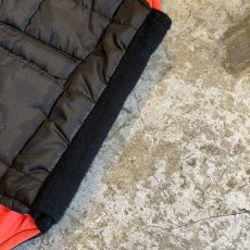 画像9: BLACK×ORANGE REVERSIBLE DESIGN QUILTING VEST / Ladies L (9)