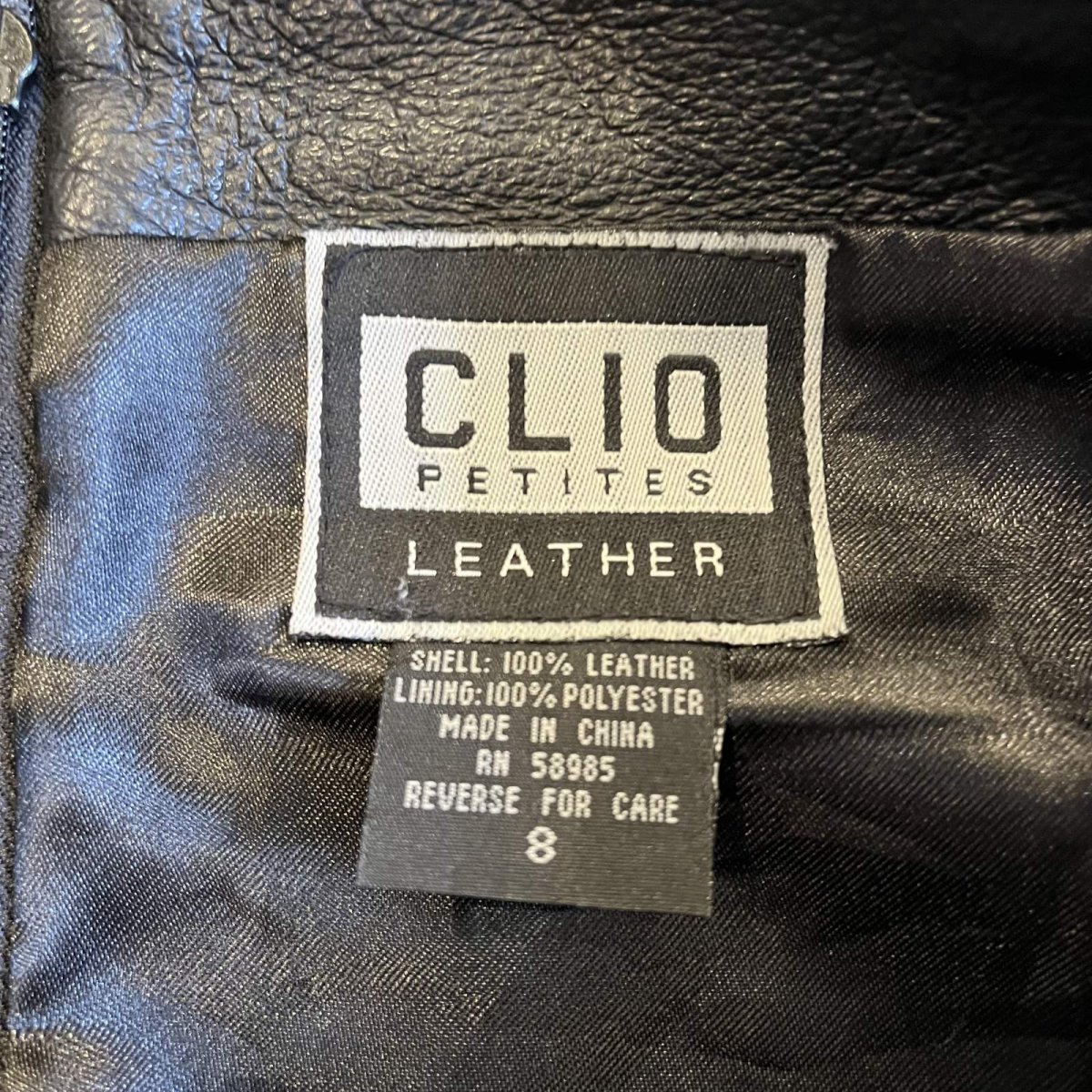 画像10: REAL LEATHER MINI DESIGN SKIRT / W29(8) (10)