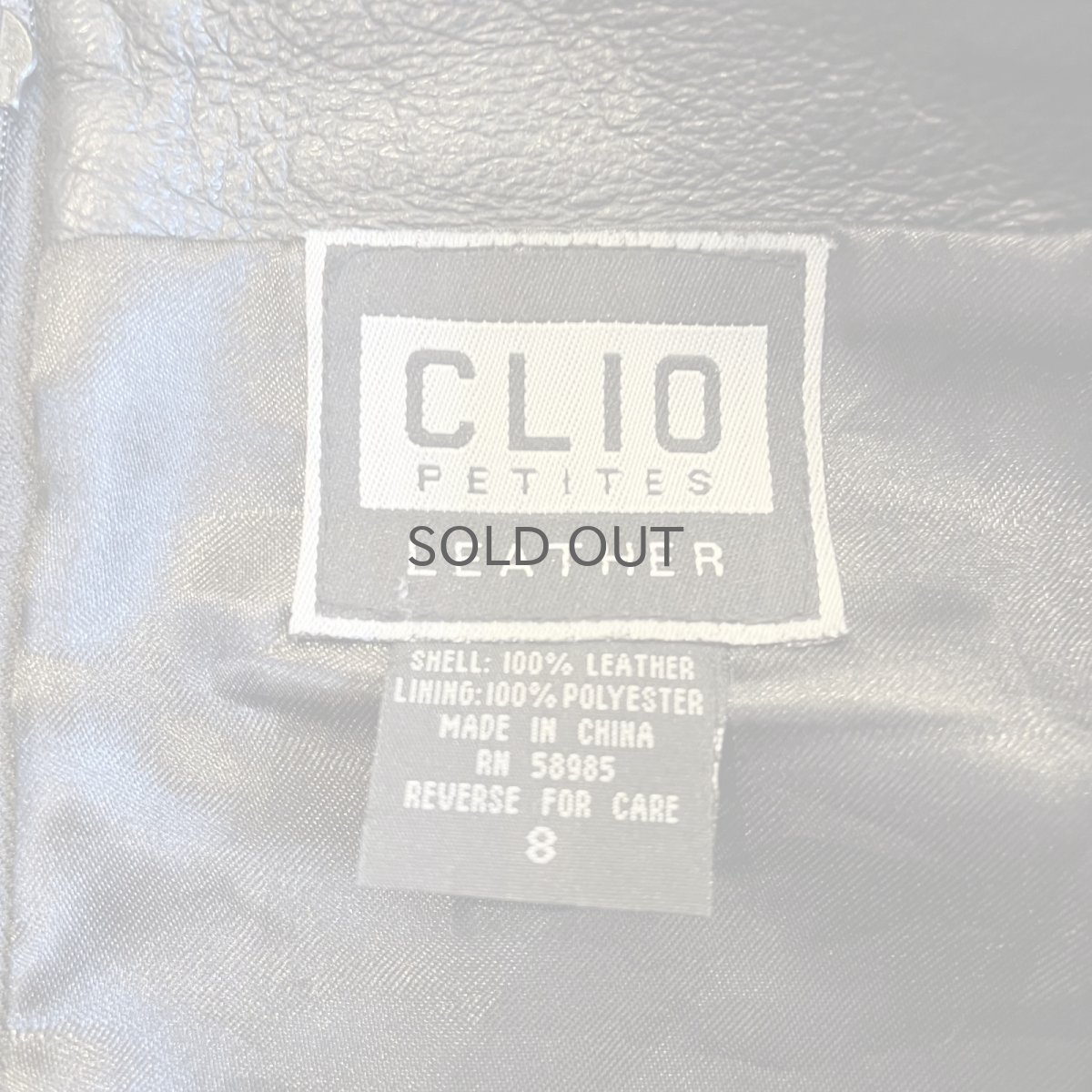 画像10: REAL LEATHER MINI DESIGN SKIRT / W29(8) (10)