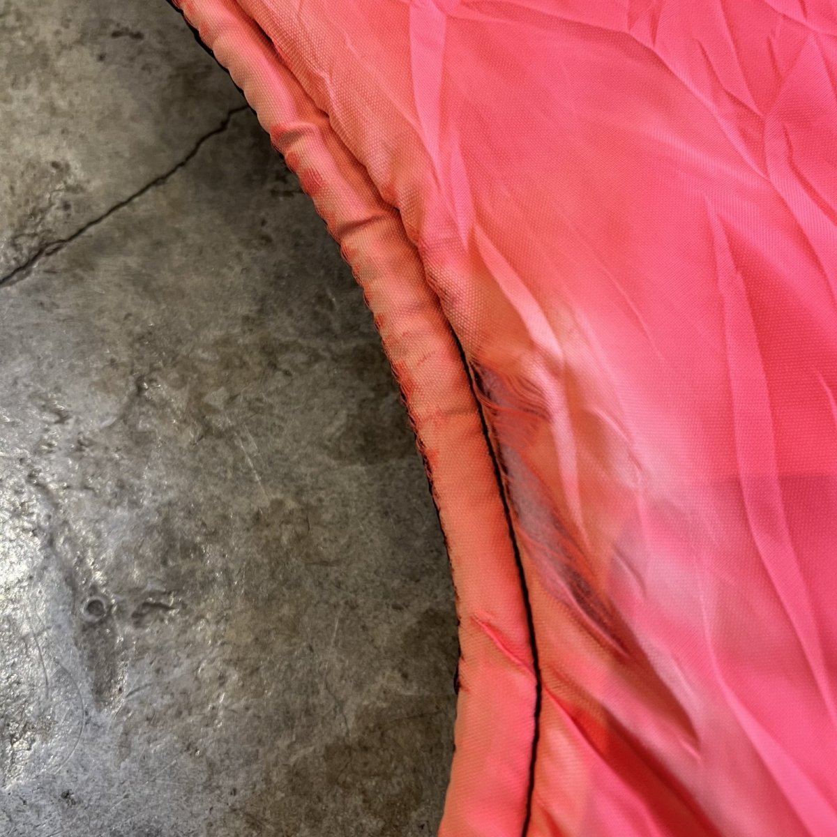 画像13: BLACK×ORANGE REVERSIBLE DESIGN QUILTING VEST / Ladies L (13)