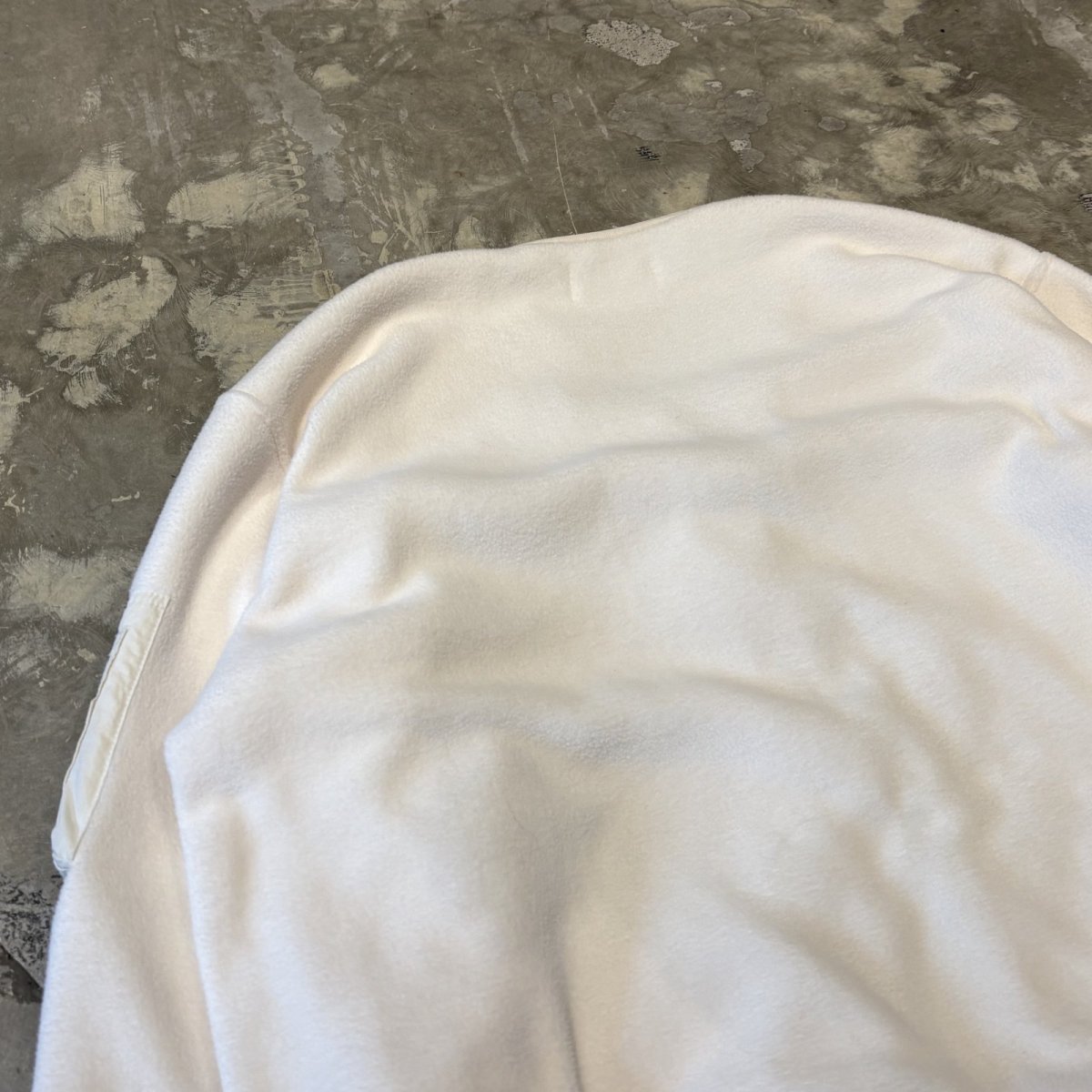 画像9: 【WONDERGROUND】NYLON POCKET SWITCHED ZIP UP FLEECE / WHITE / OS (9)