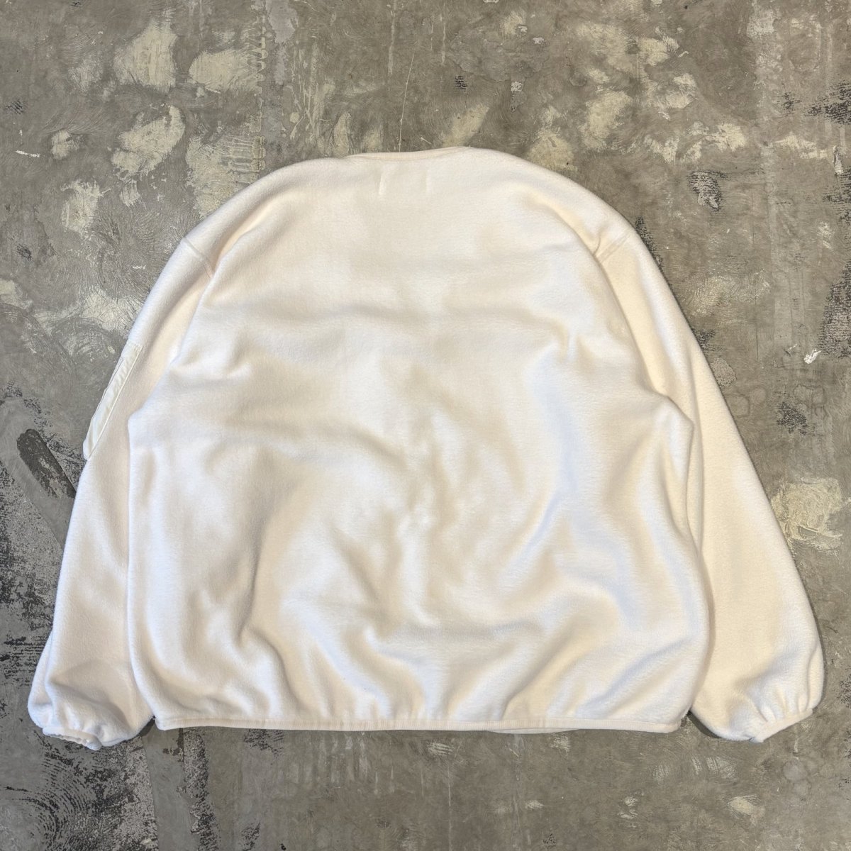 画像2: 【WONDERGROUND】NYLON POCKET SWITCHED ZIP UP FLEECE / WHITE / OS (2)