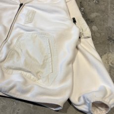画像6: 【WONDERGROUND】NYLON POCKET SWITCHED ZIP UP FLEECE / WHITE / OS (6)